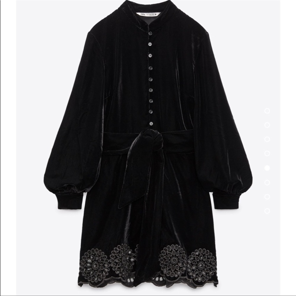 Zara  Hollidays party velvet dress like new